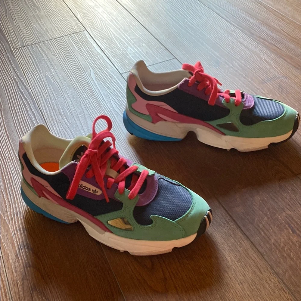 adidas Women's Multicolor Sneakers - Green, Navy, Purple, Red - Picture 2 of 6